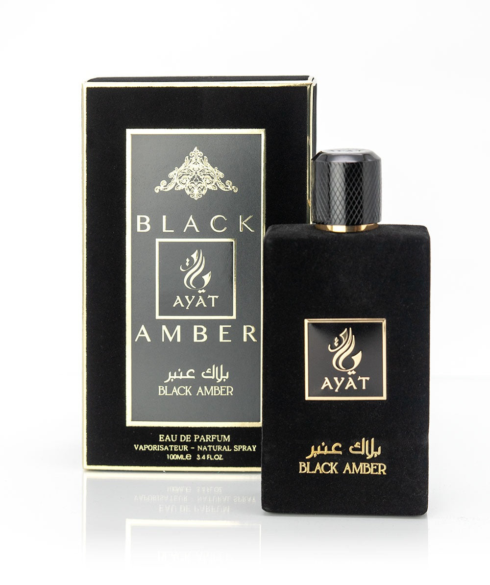 Eau de Parfum BLACK AMBER Velvet Collection Par Ayat Perfumes
